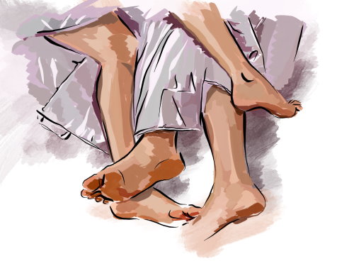 Auch die Füße gehören zu einer erotischen Massage